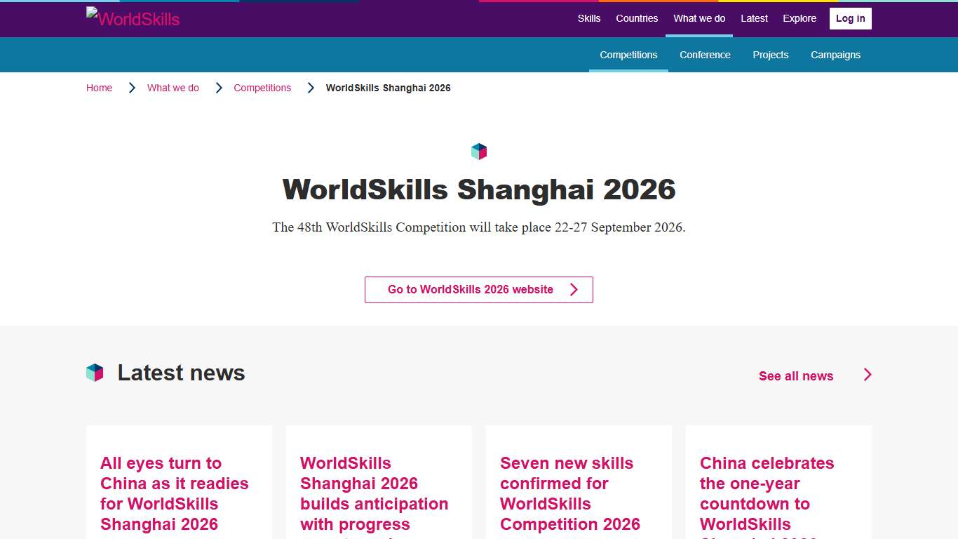 WorldSkills Shanghai 2026