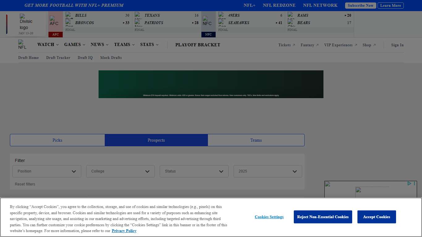 2026 NFL Draft Tracker | 2026 Draft Prospects | NFL.com