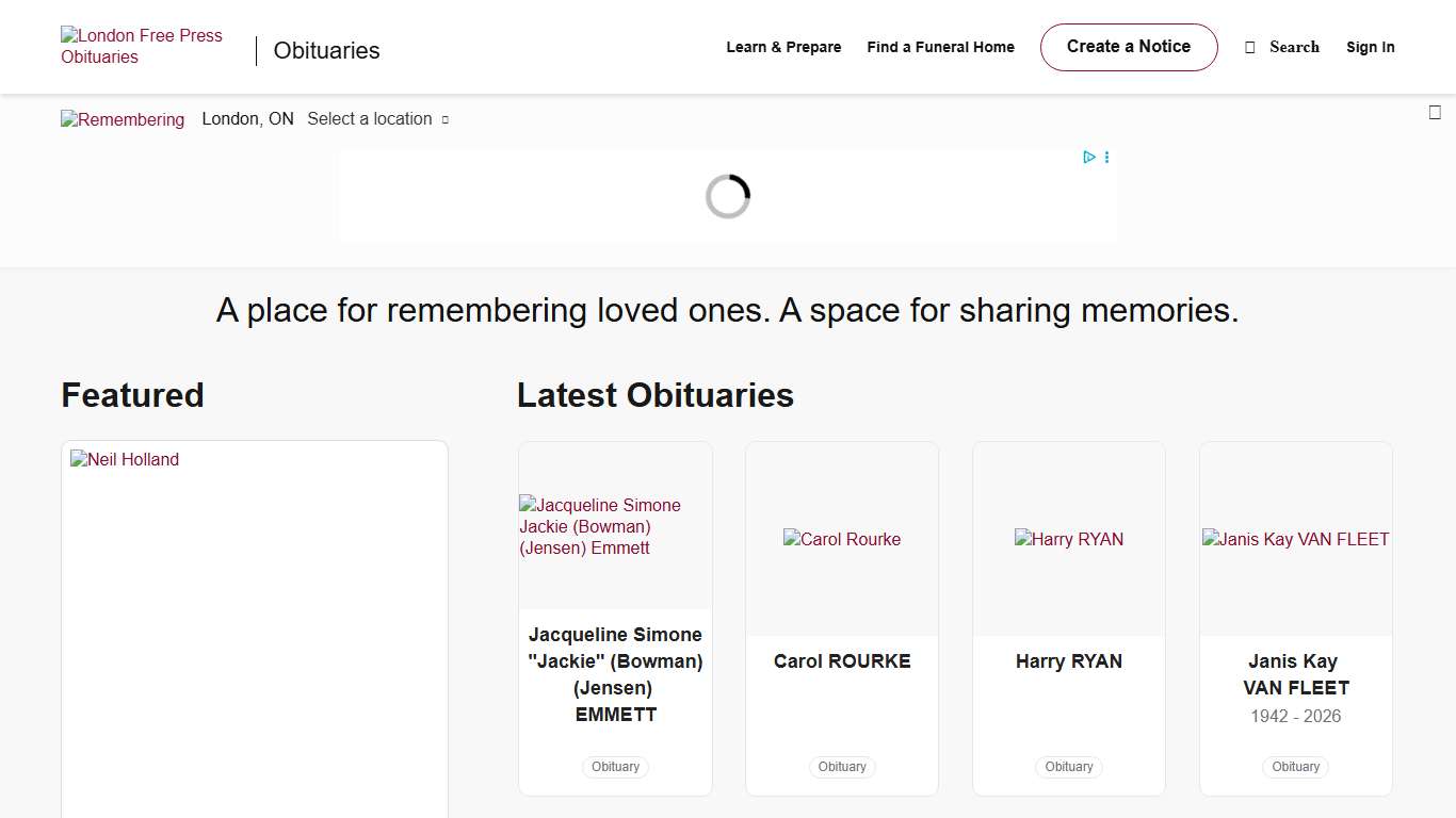 Obituaries | London Free Press