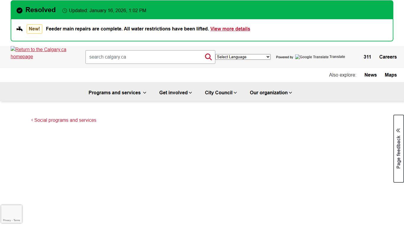 Fair Entry - Programs and services for low income Calgarians